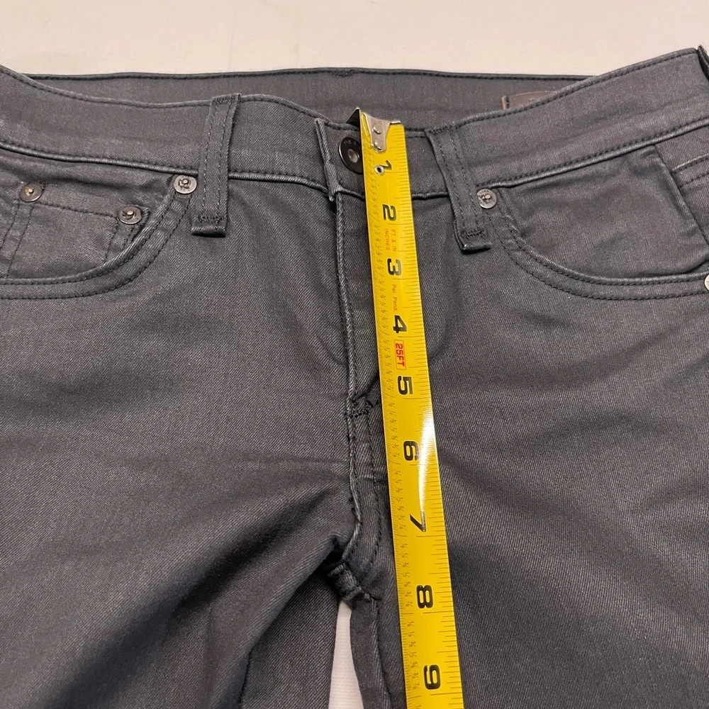 Rag & Bone jeans womens size 26 gray‎ blue lamb skin - Picture 16 of 16